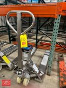 Vestil S/S Pallet Jack with 5,000 LB Capacity Digital Scale, Model: PM-2748-SCL-LP-85