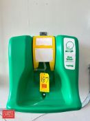 Guardian Wall-Mounted Emergency Eye Wash Station, Assorted Brooms, Scrub Brushes, Poly 5 Gallon