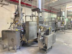 Versaline 8-Wide S/S Frozen Stick Novelty Machine including: Allen-Bradley PanelView Plus 7 Touch