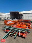 Assorted Pallet Racking Components, Including: Uprights, Crossmembers, Grating and Brackets -