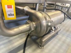 Centrifugal Pump with Baldor S/S Clad 5 HP 1,750 RPM Motor: Mounted on S/S Base - Rigging Fee: $100