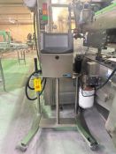 Videojet S/S Ink Jet Coder, Model: 1580, S/N: 23101014C54ZH: Mounted on S/S Cart - Rigging Fee: $