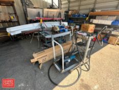 Portable Piping Rack, Cart Mounted Pump, S/S Bar Stock: 20’ and Poly Channels: 10' - Rigging Fee: $