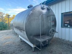 Walker 2,000 Gallon Horizontal S/S Tank with S/S Face, Vertical Agitation, RTD, Level Sensor (