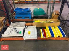 Assorted Broom Heads, Wall-Mounted Broom Racks and Cart Parts - Rigging Fee: $25