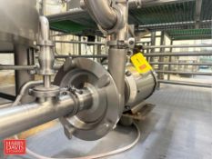 Ampco Centrifugal Pump, Model: LCV550-325-25, S/N: CC-67904-1-1 with Baldor S/S Clad 15 HP 1,765 RPM