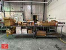 S/S Tables: 6’ x 30” - Rigging Fee: $50