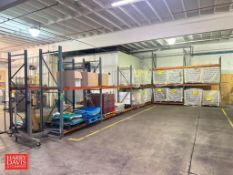 Sections: Pallet Racking: (2) 15’ x 8’, (2) 10’ x 12’ and (3) 10' x 8’ - Rigging Fee: $1000
