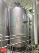 DCI 2,000 Gallon Jacketed Dome-Top S/S Processor, S/N: JS4808E with Vertical Wide Sweep Agitation,