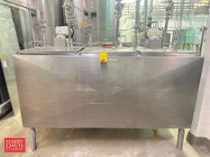 Cherry-Burrell 150 Gallon x 3-Compartment S/S Flavor Tank, Model: UAMS375R, S/N: 79 with (2)