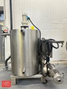 75 Gallon Jacketed S/S Tank with Waukesha Cherry-Burrell Centrifugal Pump, Model: C114, Sterling S/S
