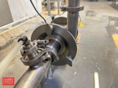 Ampco Centrifugal Pump, Model: LCV530-252-18, S/N: CC-67904-4-1 with Baldor Motor: Mounted on S/S