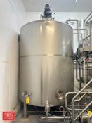 2010 DCI 2,200 Gallon Dome-Top S/S Processor, S/N: JS4809 with Vertical Wide Sweep Agitation, Sensor