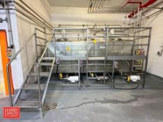 S/S Framed Platform: 13’ x 30” with Stairs and Handrail - Rigging Fee: $250