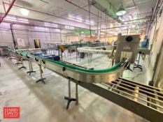S/S Framed Conveyor: 62’ x 7.5 with (2) 90° Turns and Drive - Rigging Fee: $3950