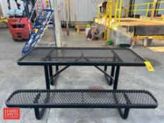 Plastic Coated Steel Picnic Table - Rigging Fee: $25