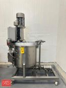 75 Gallon S/S Tank with Vertical Agitation, 2018 SPX Centrifugal Pump, Model: C114, S/N: