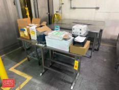 Assorted S/S Tables: (2) 4’ x 30, 4’ x 2’, (2) 3’ x 2’, 42” x 2' - Rigging Fee: $100