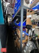 Assorted Parts, Including: Chain, Flanges, Videojet Parts, Solenoids, Bushings, Plastic Conveyor