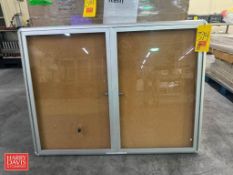 Assorted Wall-Mounted Document Display Cases - Rigging Fee: $75