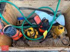 Assorted Sump Pumps, S/S Plate Heat Exchanger Plate and S/S Trough: 43