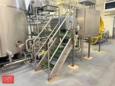 S/S Framed Platform: 10’ x 4’ (‘L’ Shaped), 52” x 4’ with Stairs - Rigging Fee: $400