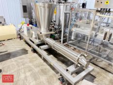 Moyno Progressive Cavity Pump Skid, Model: FC2HSSE3SAA, S/N: C04053601 with S/S Product Hopper
