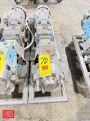 Waukesha S/S Cherry-Burrell Positive Displacement Pump, Model: 060020, S/N: 453213-08: Mounted on