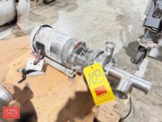 Waukesha Cherry-Burrell Centrifugal Pump with Baldor 2 HP Motor - Rigging Fee: $100