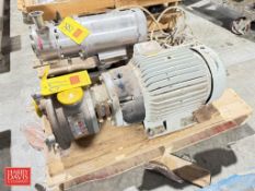 Fristam Centrifugal Pump, Model: FPX250 with Baldor 15 HP 1,760 RPM Motor - Rigging Fee: $100