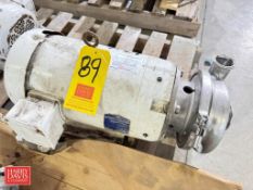 Centrifugal Pump with Baldor 15 HP 3,500 RPM Motor - Rigging Fee: $100