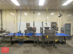 Unifiller 6-Head S/S Servo Multi-Depositor: Mounted on Casters with Spare Parts - Rigging Fee: $500