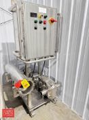 SPX Positive Displacement Pump, Model: 060U2 with Motor, S/S Inline Filter, Allen-Bradley MicroLogix