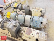 Waukesha Cherry-Burrell Positive Displacement Pump, Model: 060, S/N: 448828-07: Mounted on S/S Frame