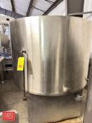 250 Gallon S/S Jacketed Mix Tank - Rigging Fee: $500