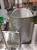 NEW 150 Gallon S/S Single Shell Hinged Lid Tank - Rigging Fee: $500