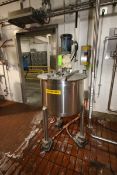 Walker 50 Gal. S/S Mix Tank,M/N HOLD, S/N 4774, MAT'L: 316 L SS, with Hinge Lids, with 1.5 hp Top