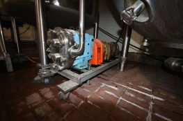 2014 SPX 10 hp PD Pump,M/N 060 U1, with Motor, Mounted on S/S Portable Frame (INV#82478)(LOCATED