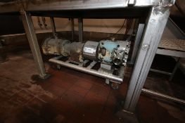 WCB 10 hp PD Pump,M/N 030, with Motor, Mounted on S/S Frame (INV#82481)(LOCATED IN CHAMPAIGN, IL) (