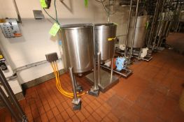 (2) S/S Single Wall Scale Tanks,1-2013 DCI 50 Gal. S/S Single Wall Tank, Vessel MAWP 0 PSI @ 100