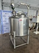 Aprox. 250 Gal. S/S Single Wall Mix Tank, Vessel Dims.: Aprox. 32