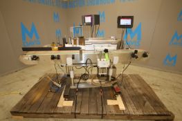 CVC In-Line Pressure Sensitive Portable Labeler, Model CVC310C6, SN 09810015, Mounted on 80