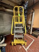 COTTERMAN WORK MASTER ROLLING SAFETY LADDER, 1,000 LB CAPACITY, S/N M0319 (ESTIMATED COST MORE