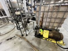 CHESTERTON 10-HP CENTRIFUGAL PUMP WITH INLINE FILTER AND (2) EL-O-MATIC AIR ACTUATED BALL VALVES