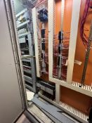 (2) ALLEN BRADLEY CONTROLER RACKS, INCLUDES LOGIX5572 CONTROLLER AND ETHERNET/IP CONTROLLER