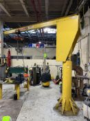 ABELL-HOWE 1/2 TON FREESTANDING BASE MOUTED JIB CRANE (NEED DIMENSIONS)