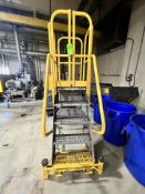 COTTERMAN WORK MASTER ROLLING SAFETY LADDER, 1,000 LB CAPACITY, S/N M0319 (ESTIMATED COST MORE