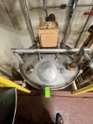 CHERRY BURRELL S/S JACKETED MIXING TANK, S/N 69E-465-, WITH TOP-MOUNT AGITATION