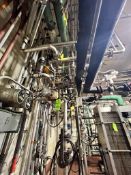 ASSORTED VALVES THROUGHOUT ROOM, INCLUDES MULTIPLE AIR VALVES, BALL VALVES, CHECK VALVES AND MORE