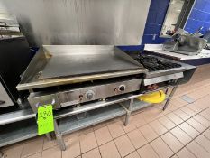 KEATING MIRACLEAN FALTTOP GRIDDLE AND WOLF REGENCY 4-BURNER COUNTERTOP RANGE